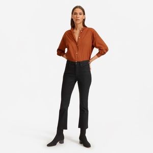 Everlane Women's Kick Crop Jean in Black